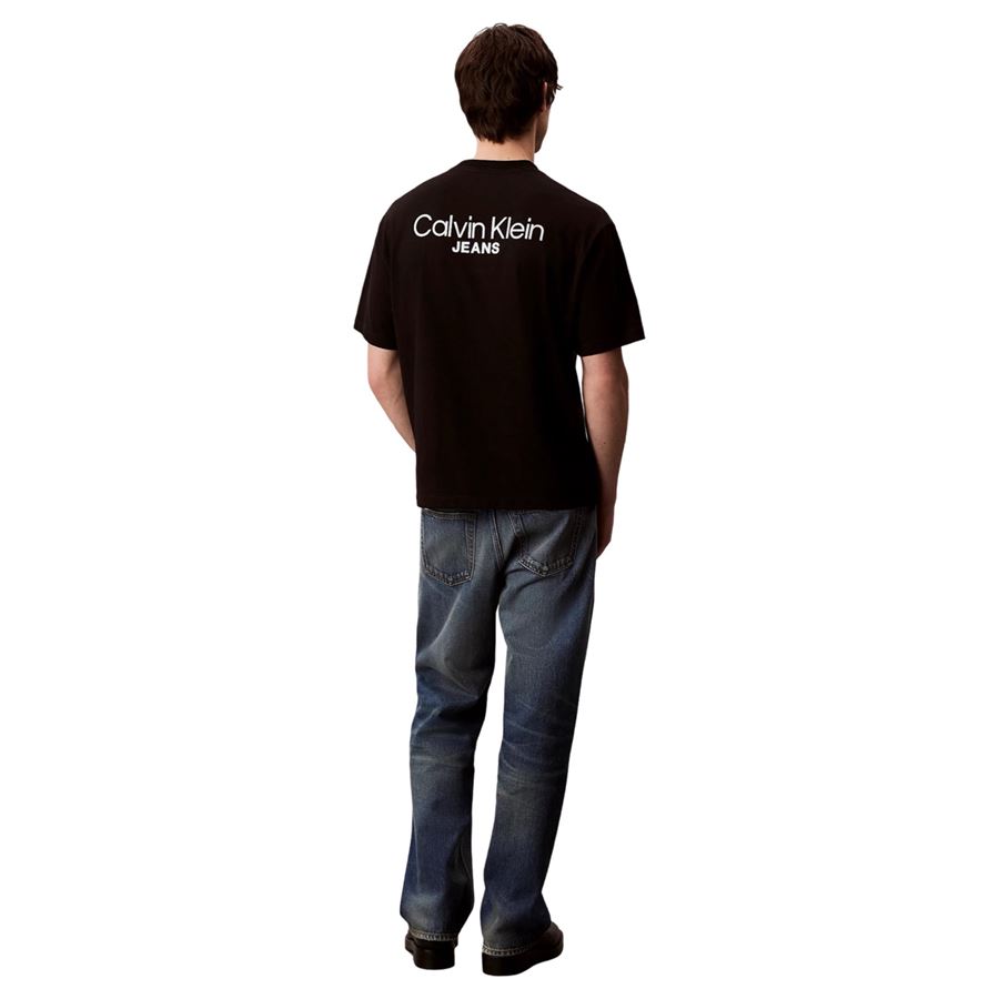 T-shirt a maniche corte con logo sul retro da uomo Calvin Klein | LV04RD825GUB1